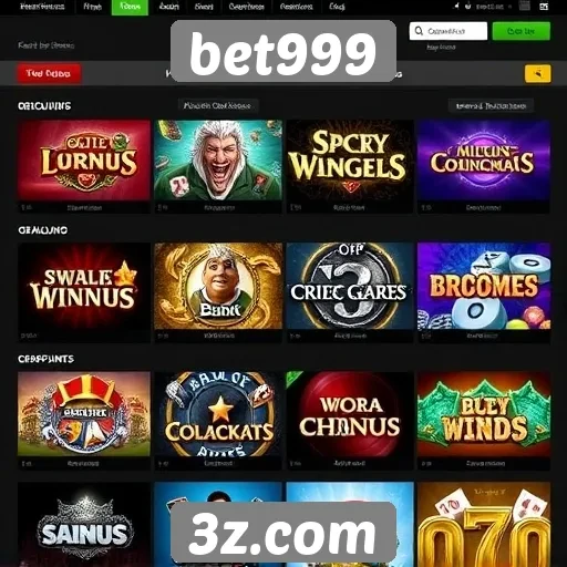 Análise da oferta de jogos no site bet999